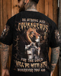 Be Strong And Courageous Men's All Over Print Shirt - Trunx676728