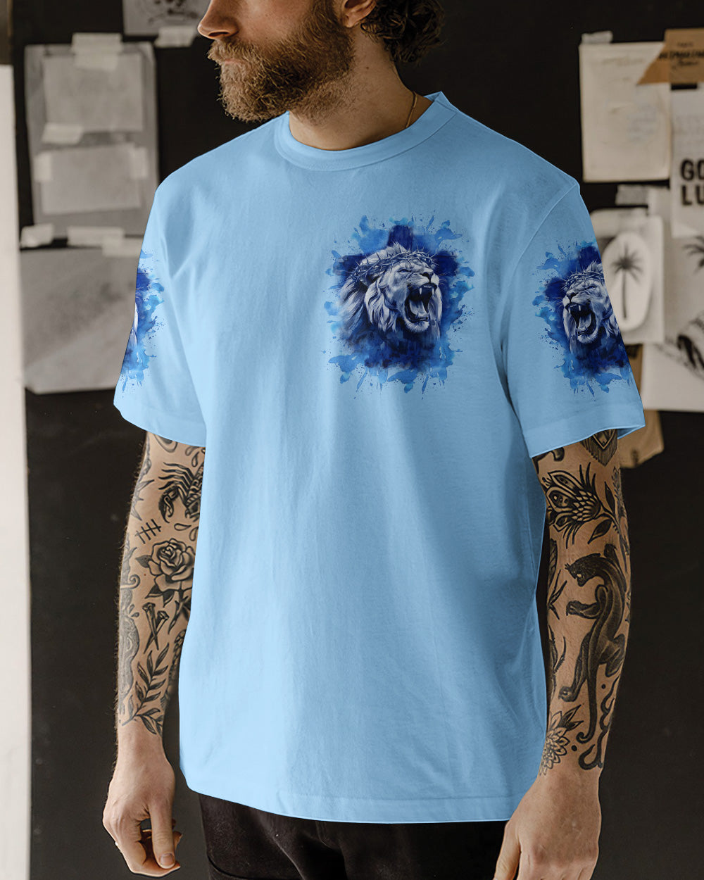 Faith Over Fear Men's All Over Print Shirt - Trunx236074