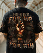 He Died For Me Men's All Over Print Shirt - Trunx326933