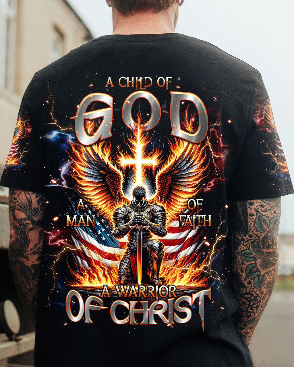 A Warrior Of Christ Men's All Over Print Shirt - Trunx958373