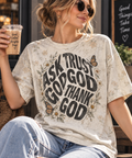 Ask Trust God Again Thank God Christian T-Shirt