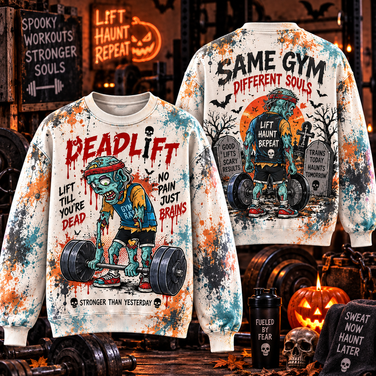 Deadlift Zombie Gym Sweatshirt