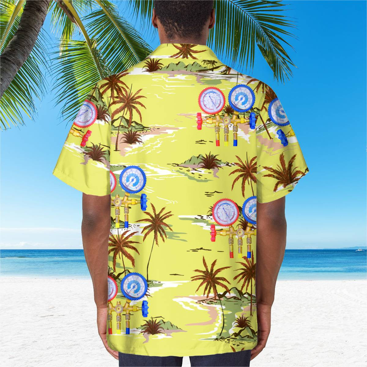 Awesome HVAC Tech- AOP Pocket Hawaiian Shirt - grunx260804-0212