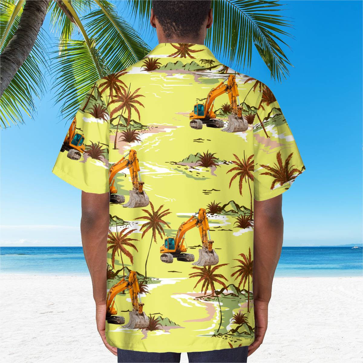 Awesome Heavy Equipment Operator- AOP Pocket Hawaiian Shirt - grunx260804-0174