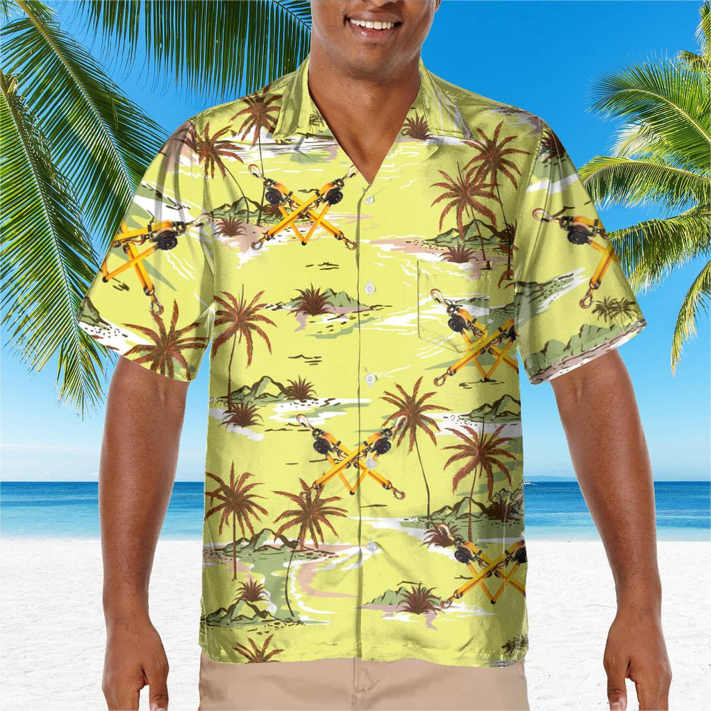 Awesome Lineman- AOP Pocket Hawaiian Shirt - grunx260804-0328