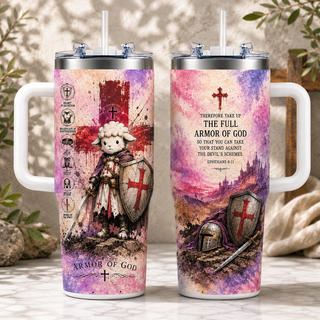 Armor Of God Lamb Warrior 40oz Top Tumbler