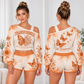 Transformed One-Shoulder Top And Shorts Set
