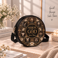 Personalized Armor of God Leather Round Bag