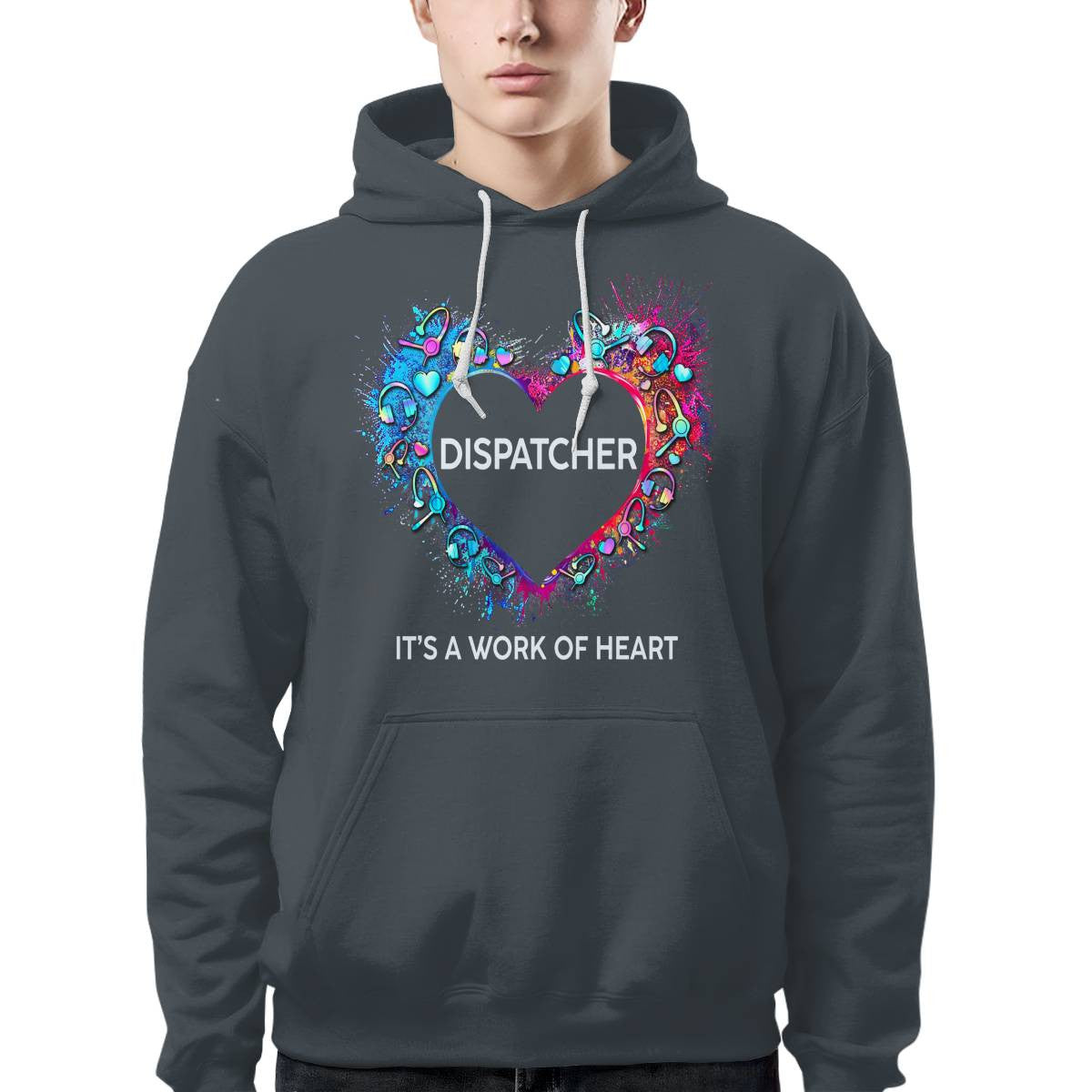 Awesome Dispatcher Its a work of heart-T-shirt - grunx260804-0016