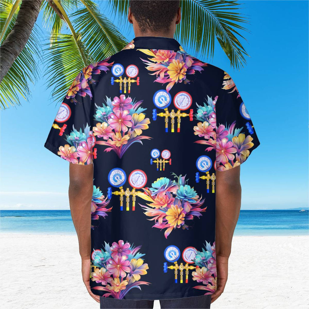 Awesome HVAC TECH- AOP Pocket Hawaiian Shirt - grunx260804-0205