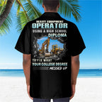 Awesome Heavy Equipment Operator - AOP Pocket Hawaiian Shirt - grunx260804-0176