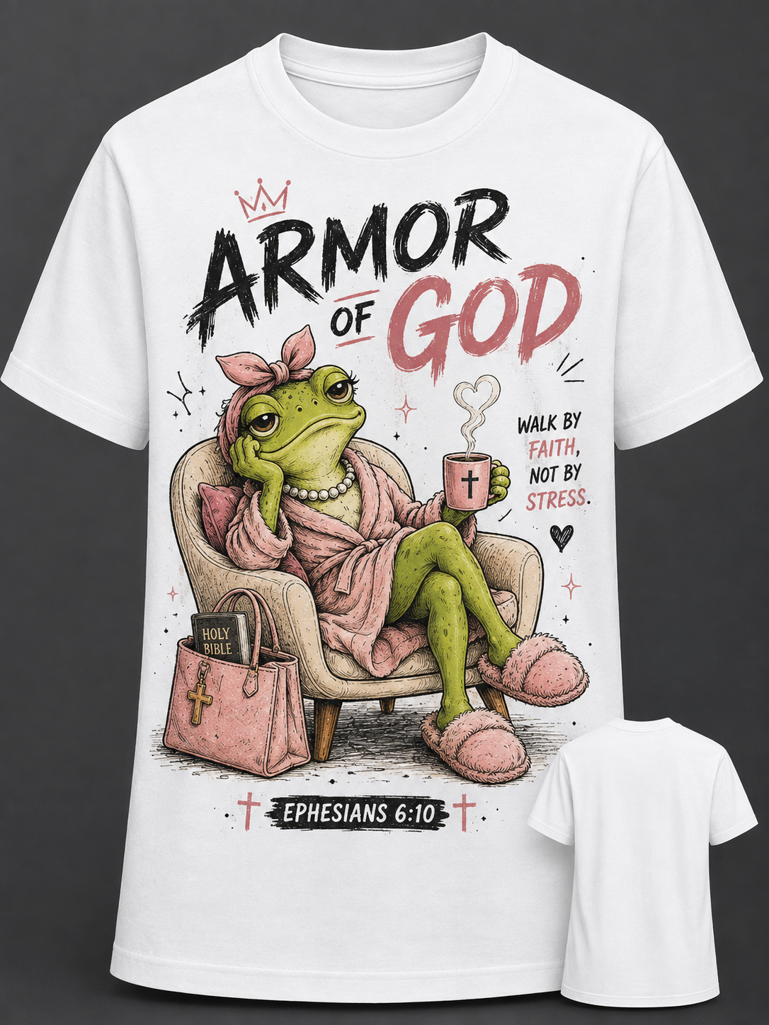 Armor of God Queen Frog T-Shirt
