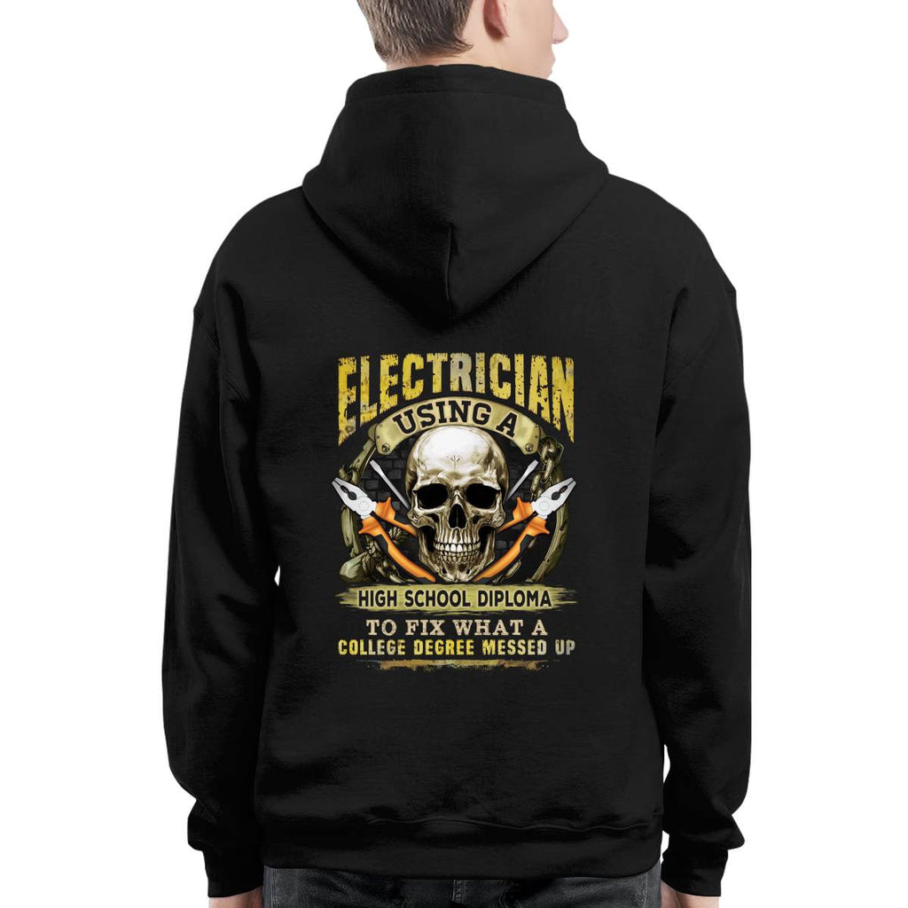 Awesome Electrician using a high school diploma-T-shirt - grunx260804-0087