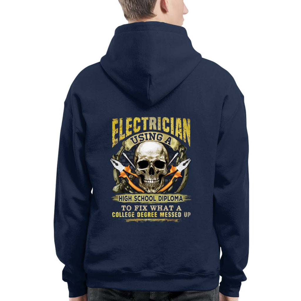 Awesome Electrician using a high school diploma-T-shirt - grunx260804-0087
