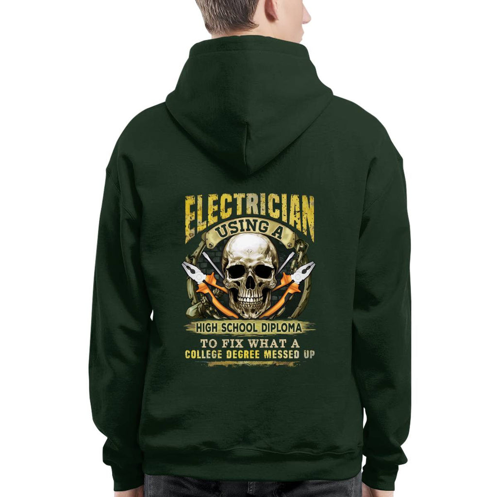 Awesome Electrician using a high school diploma-T-shirt - grunx260804-0087