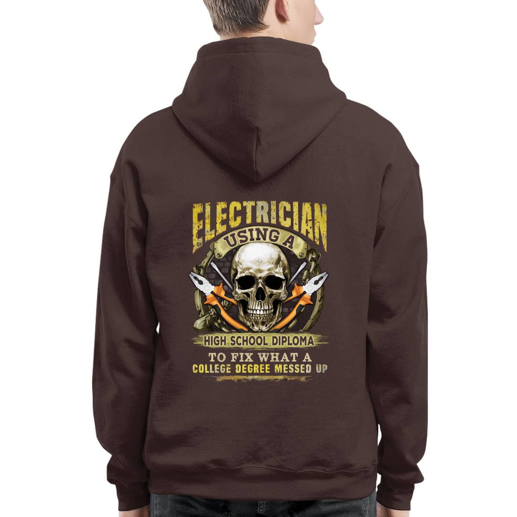 Awesome Electrician using a high school diploma-T-shirt - grunx260804-0087