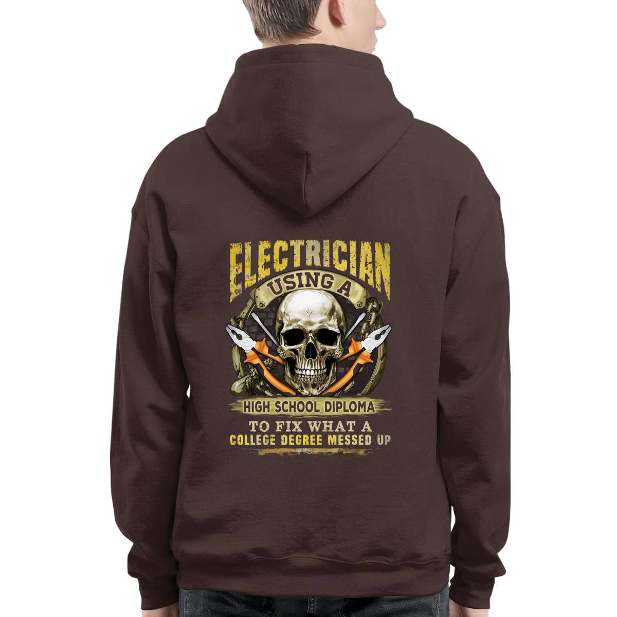 Awesome Electrician using a high school diploma-T-shirt - grunx260804-0087