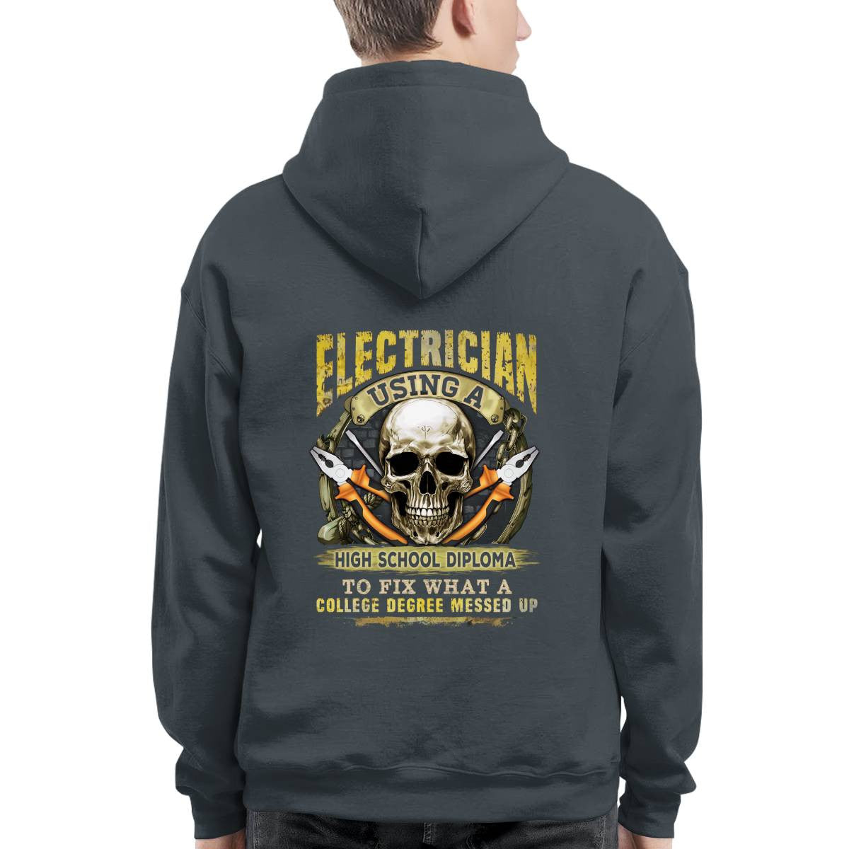 Awesome Electrician using a high school diploma-T-shirt - grunx260804-0087