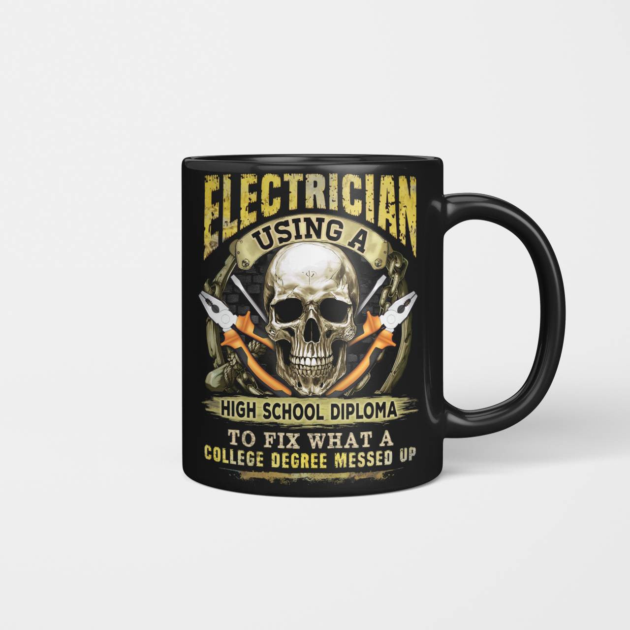 Awesome Electrician using a high school diploma-T-shirt - grunx260804-0087
