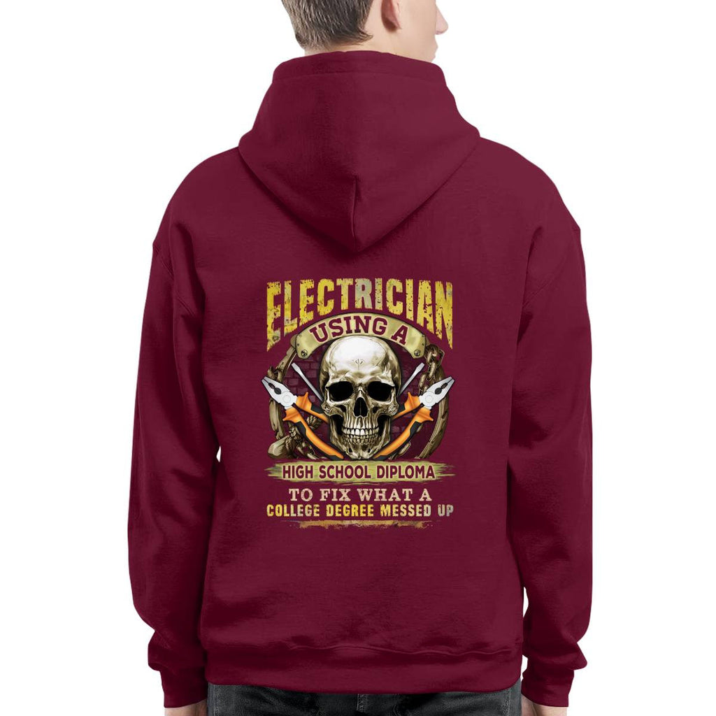 Awesome Electrician using a high school diploma-T-shirt - grunx260804-0087