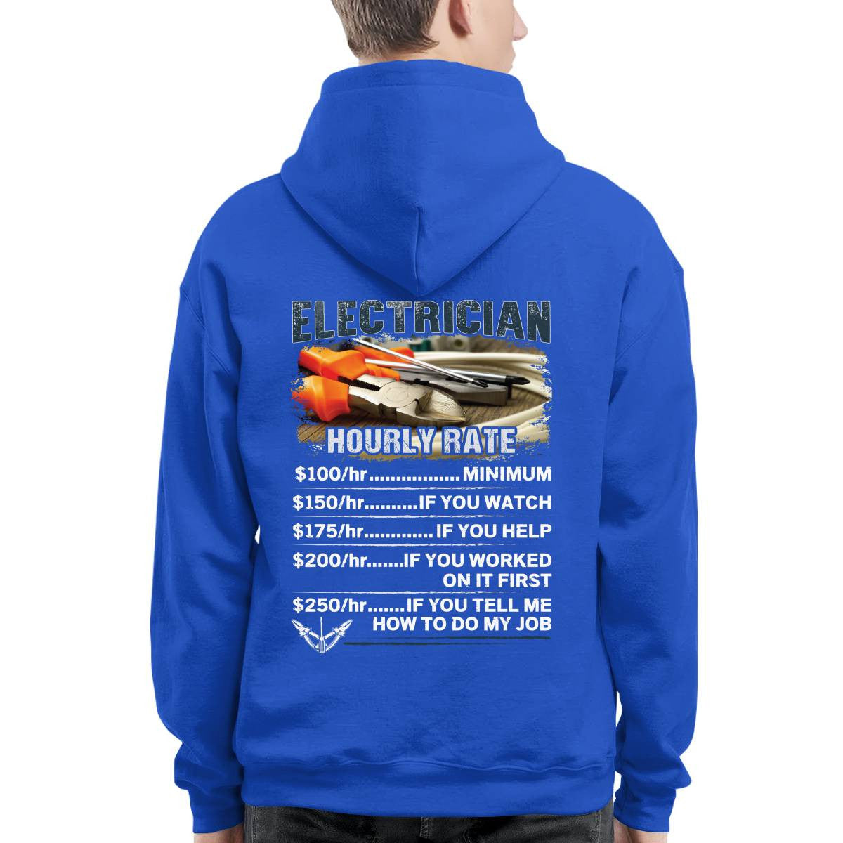 Awesome Electrician Hourly Rate-T-shirt - grunx260804-0062