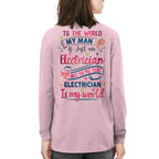 Awesome Electrician's Lady -Hoodie - grunx260804-0065