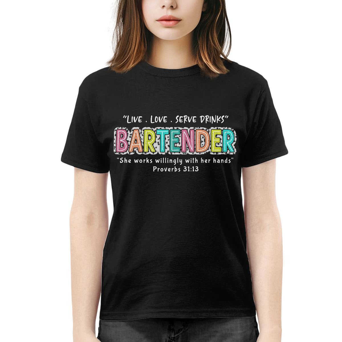 Awesome Bartender-T-shirt-#F190724WILINY4FBARTZ4
