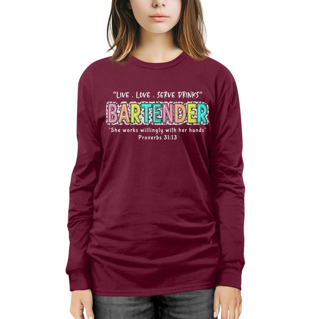 Awesome Bartender-T-shirt-#F190724WILINY4FBARTZ4