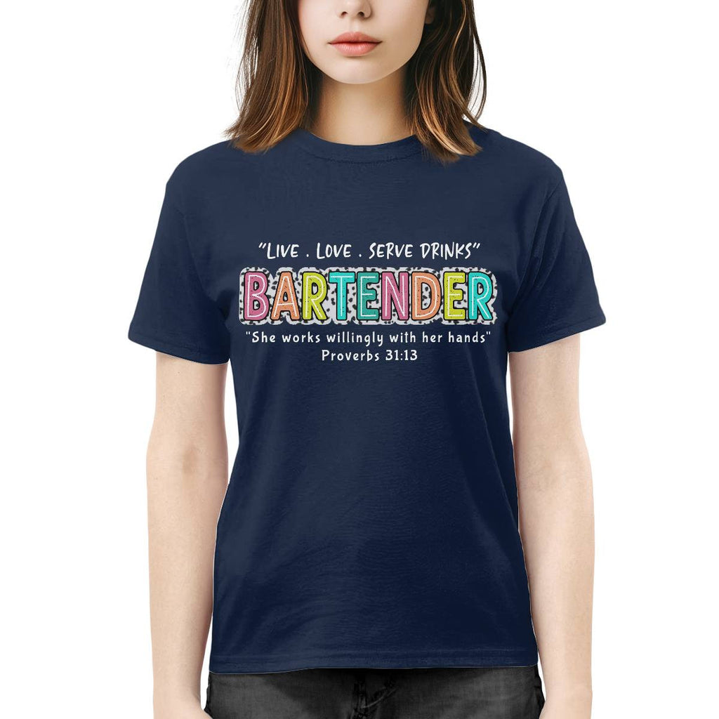 Awesome Bartender-T-shirt-#F190724WILINY4FBARTZ4