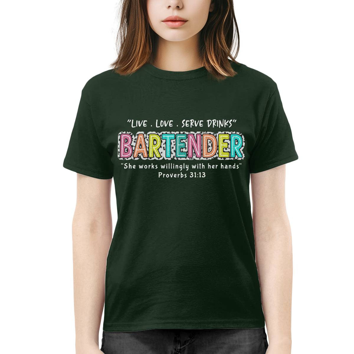 Awesome Bartender-T-shirt-#F190724WILINY4FBARTZ4