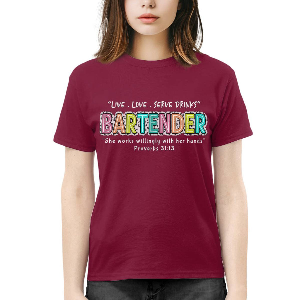 Awesome Bartender-T-shirt-#F190724WILINY4FBARTZ4
