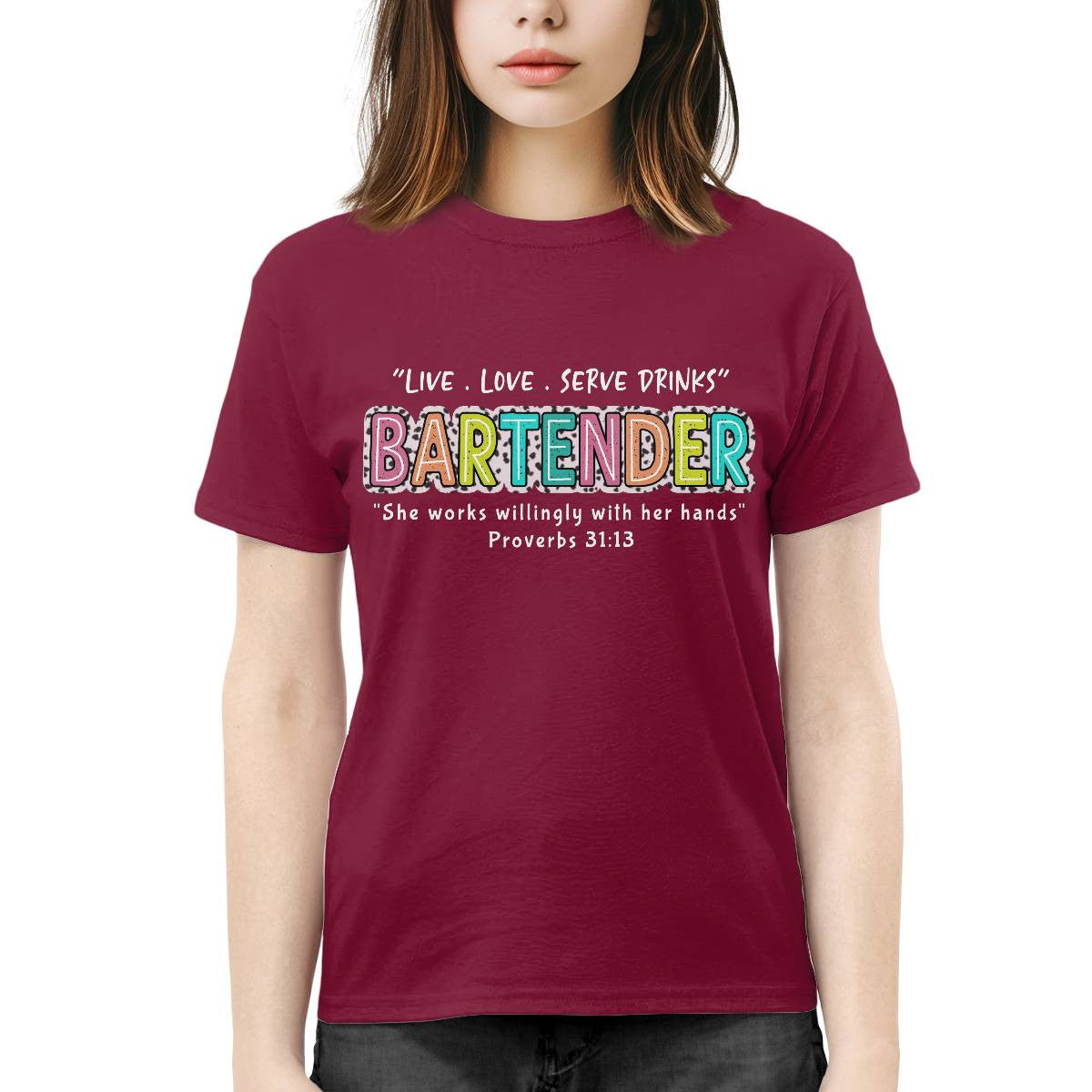 Awesome Bartender-T-shirt-#F190724WILINY4FBARTZ4