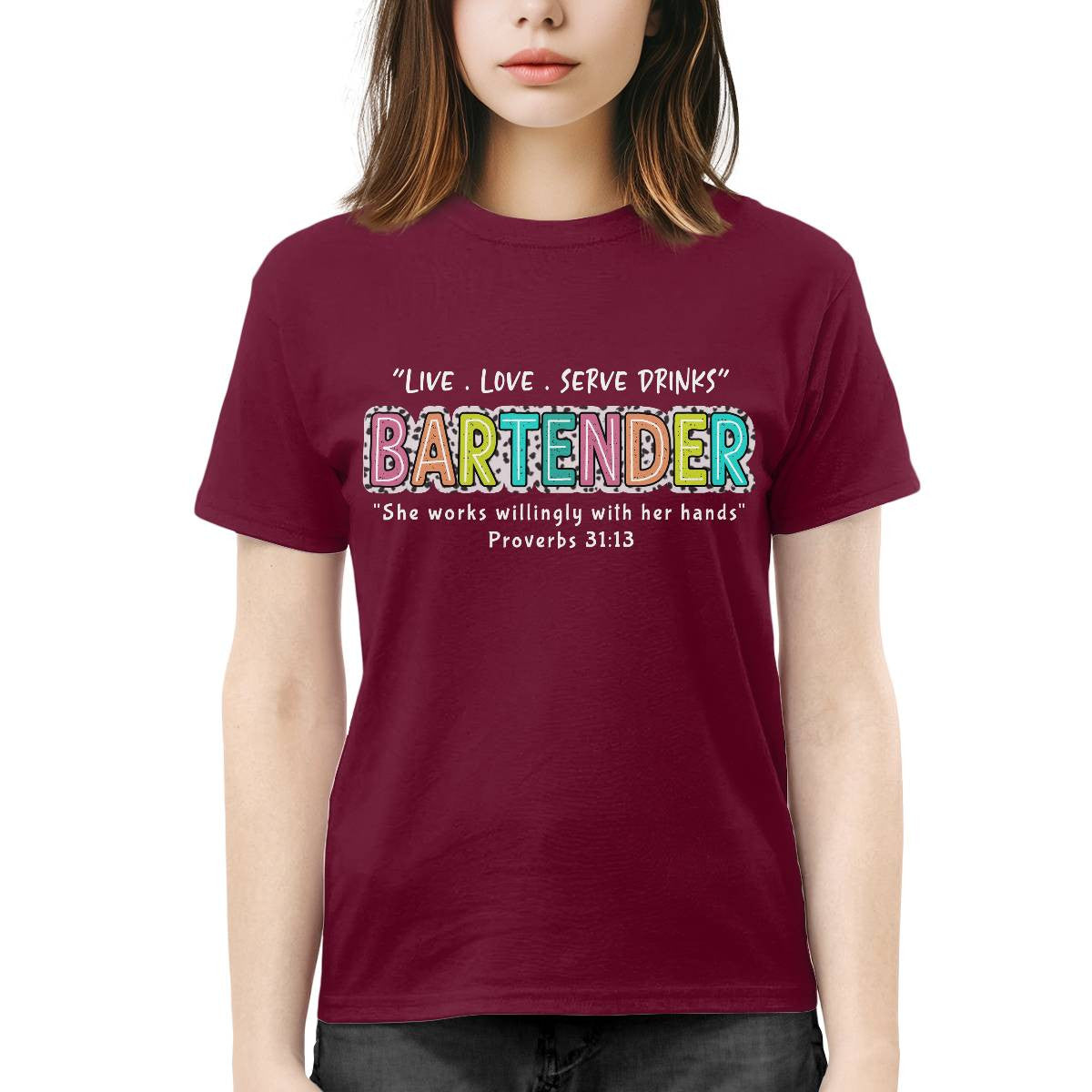 Awesome Bartender-T-shirt-#F190724WILINY4FBARTZ4