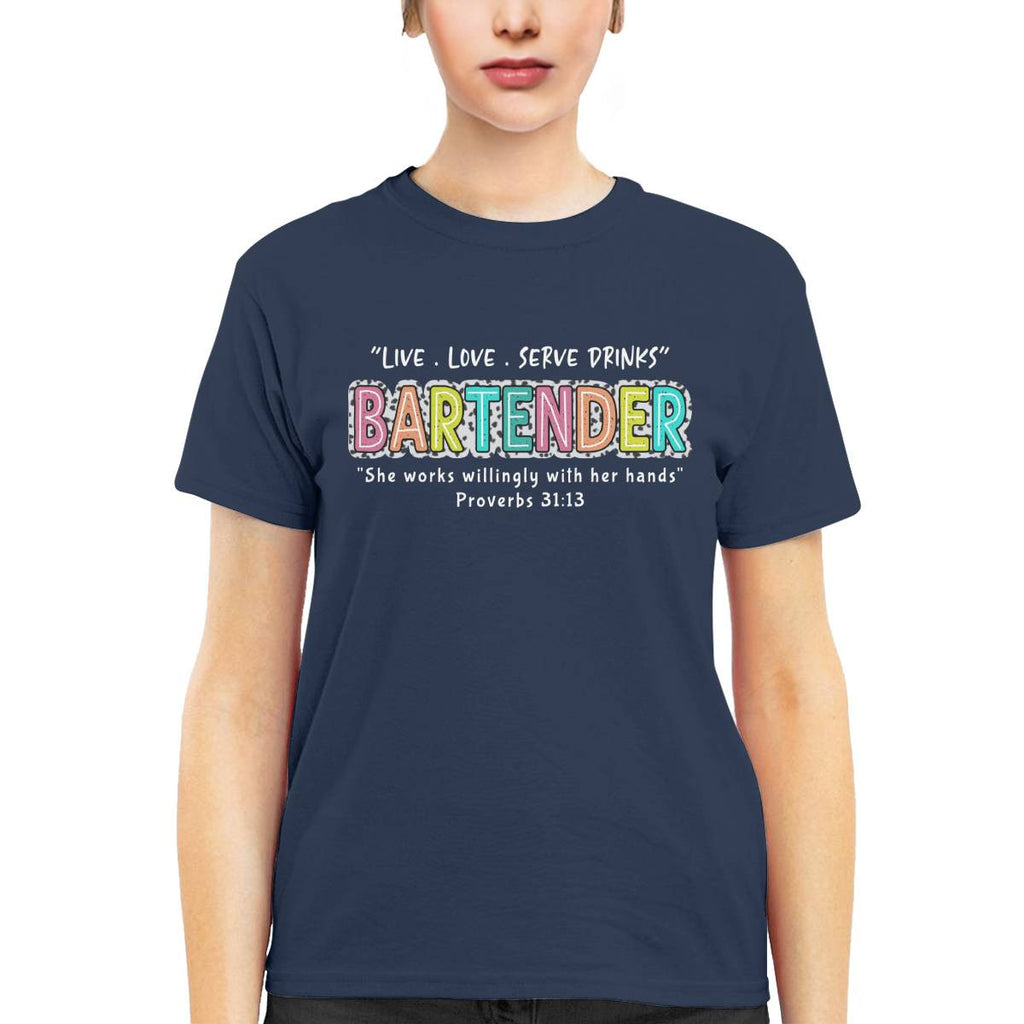 Awesome Bartender-T-shirt-#F190724WILINY4FBARTZ4