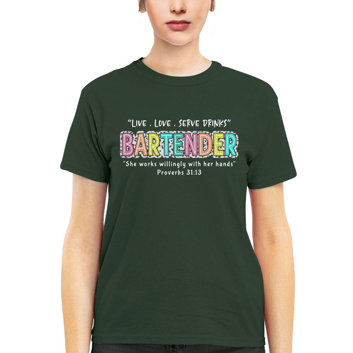 Awesome Bartender-T-shirt-#F190724WILINY4FBARTZ4