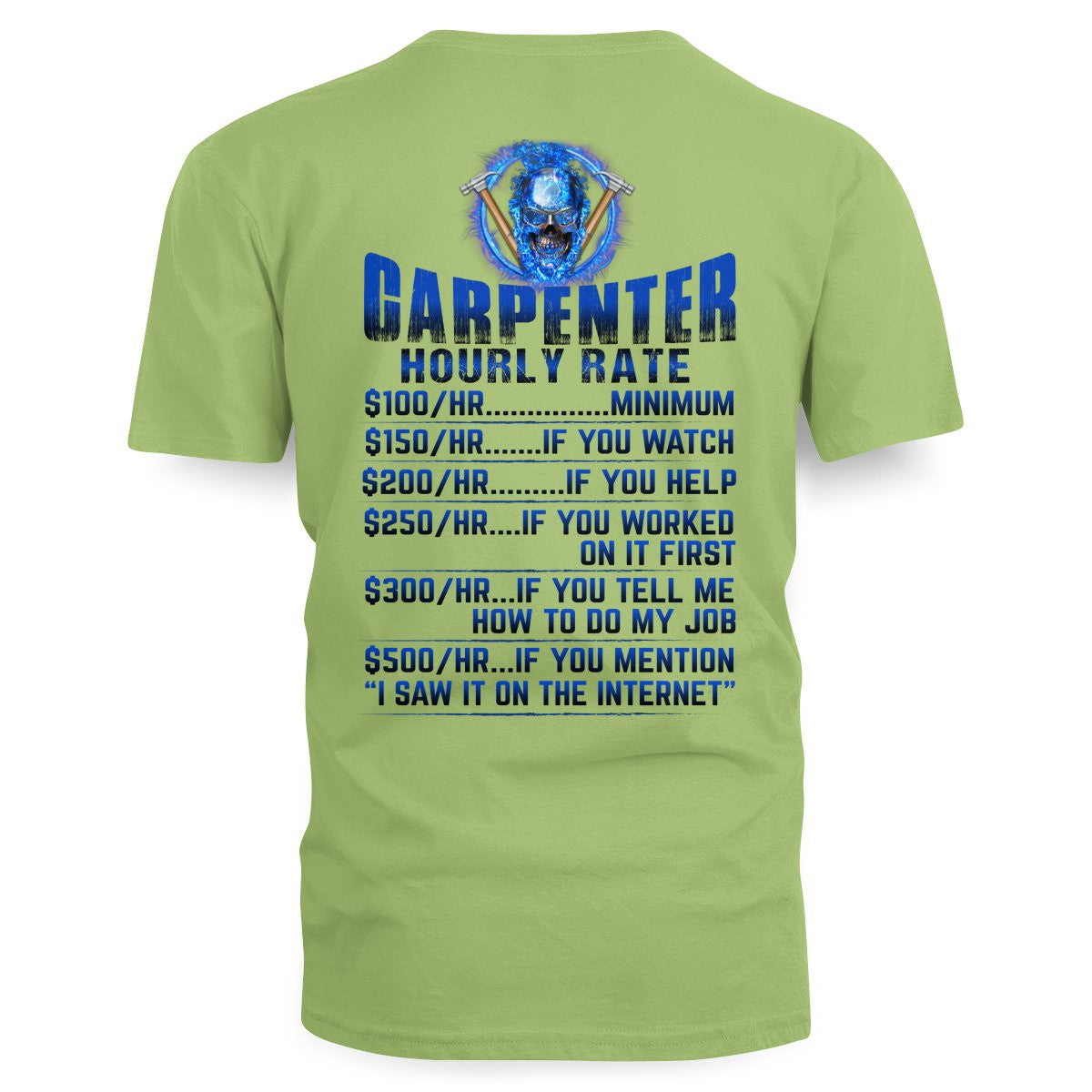 Awesome Carpenter Hourly Rate-Hoodie-#M191024HORLY9BCARPZ8