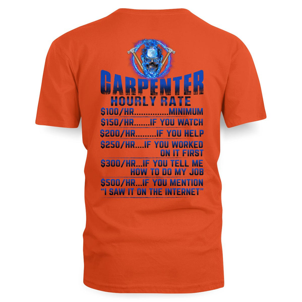 Awesome Carpenter Hourly Rate-Hoodie-#M191024HORLY9BCARPZ8