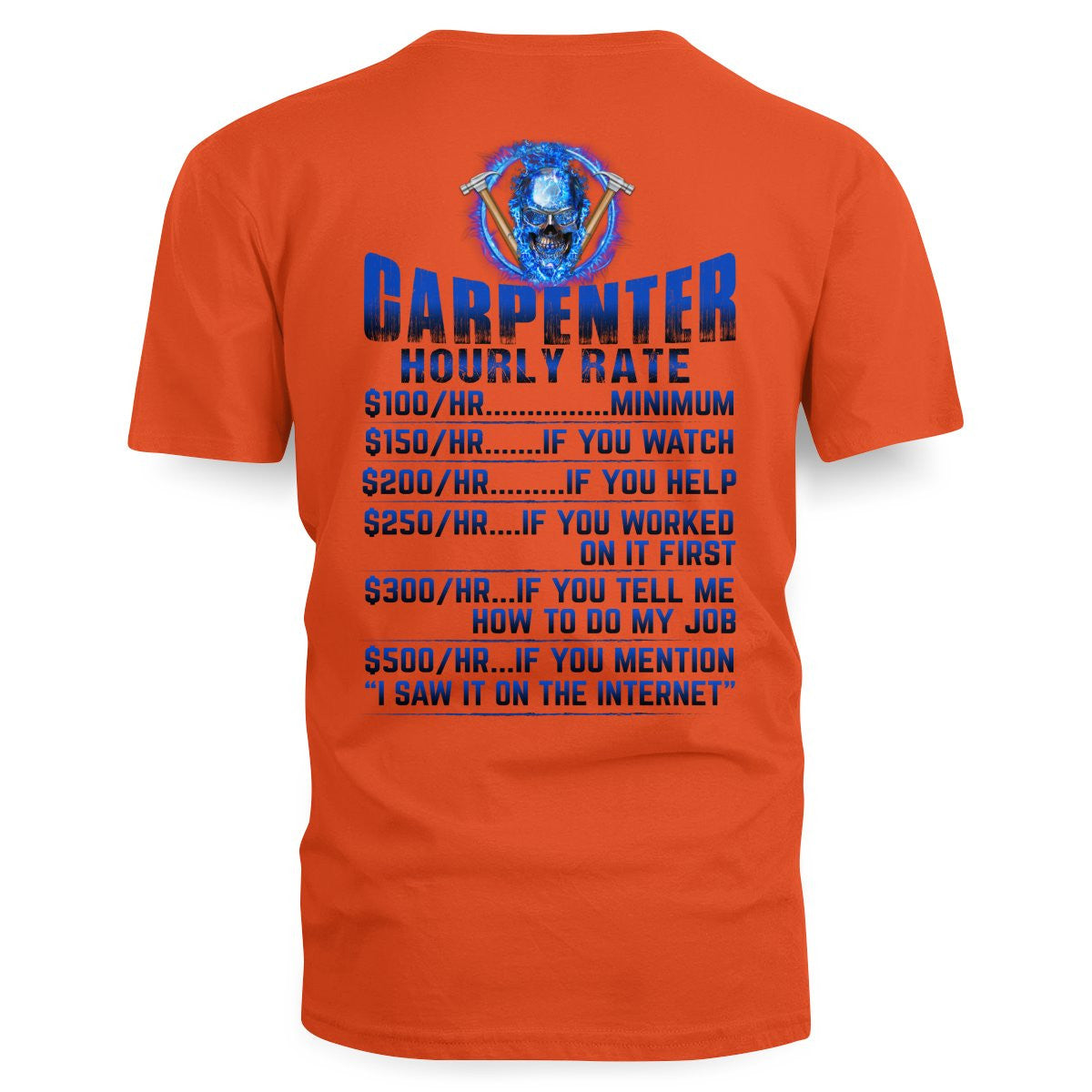 Awesome Carpenter Hourly Rate-Hoodie-#M191024HORLY9BCARPZ8