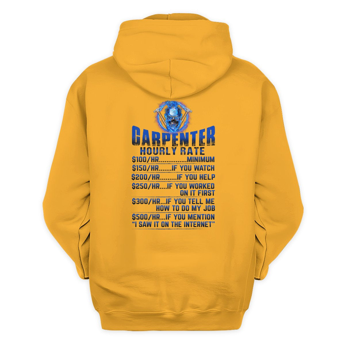 Awesome Carpenter Hourly Rate-Hoodie-#M191024HORLY9BCARPZ8