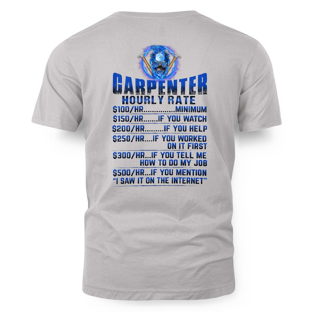 Awesome Carpenter Hourly Rate-Hoodie-#M191024HORLY9BCARPZ8