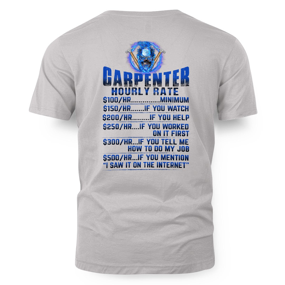 Awesome Carpenter Hourly Rate-Hoodie-#M191024HORLY9BCARPZ8