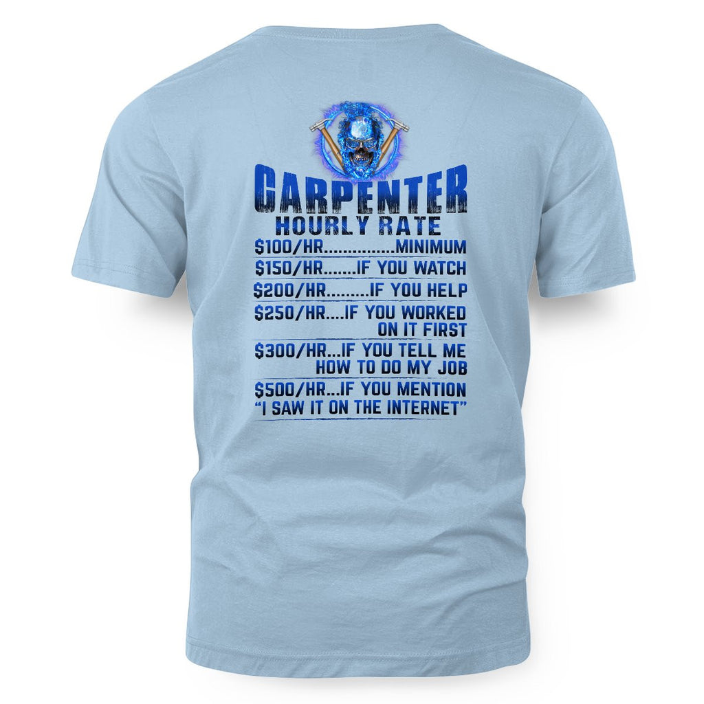 Awesome Carpenter Hourly Rate-Hoodie-#M191024HORLY9BCARPZ8