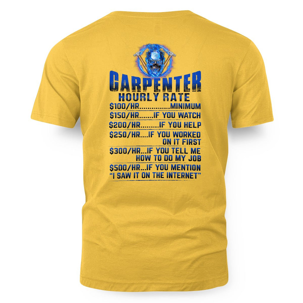 Awesome Carpenter Hourly Rate-Hoodie-#M191024HORLY9BCARPZ8