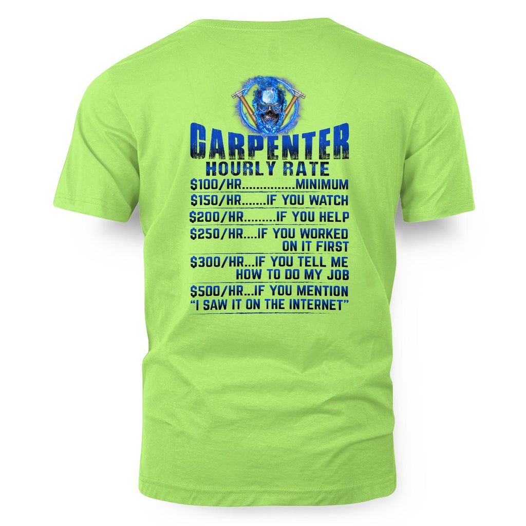 Awesome Carpenter Hourly Rate-Hoodie-#M191024HORLY9BCARPZ8