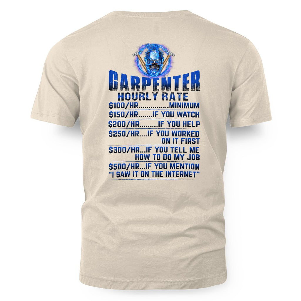 Awesome Carpenter Hourly Rate-Hoodie-#M191024HORLY9BCARPZ8