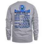 Awesome Carpenter Hourly Rate-Hoodie-#M191024HORLY9BCARPZ8