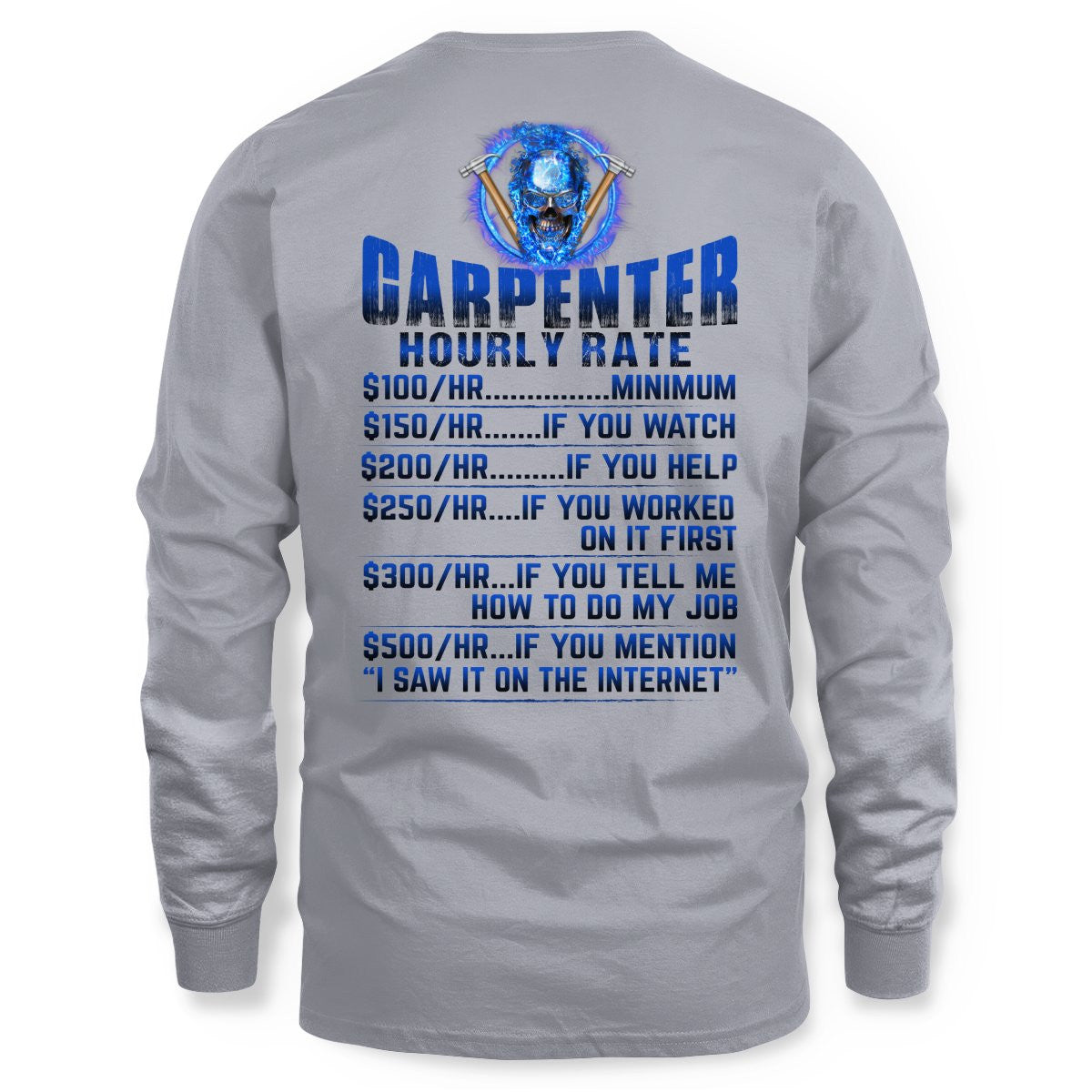 Awesome Carpenter Hourly Rate-Hoodie-#M191024HORLY9BCARPZ8