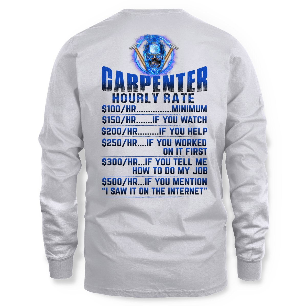 Awesome Carpenter Hourly Rate-Hoodie-#M191024HORLY9BCARPZ8