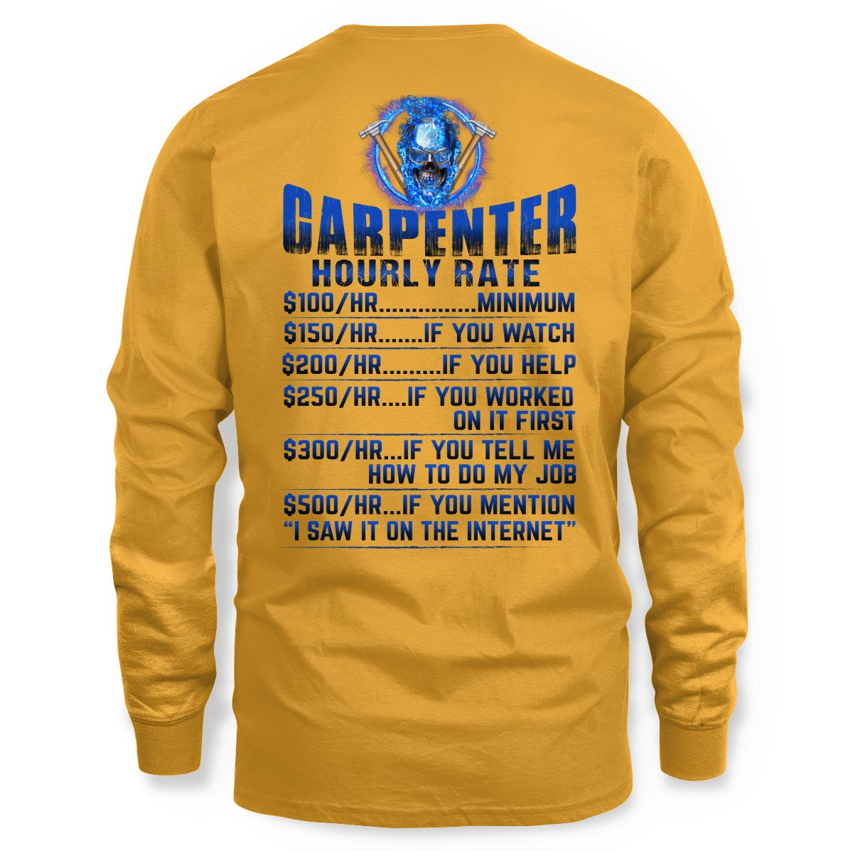 Awesome Carpenter Hourly Rate-Hoodie-#M191024HORLY9BCARPZ8
