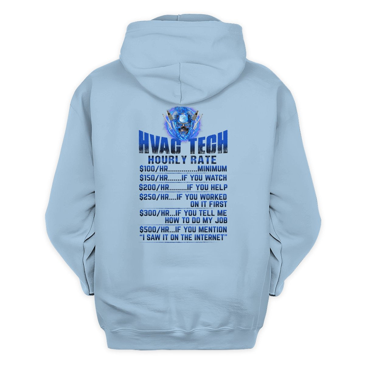 Awesome HVAC Tech Hourly Rate-Hoodie - grunx260804-0236